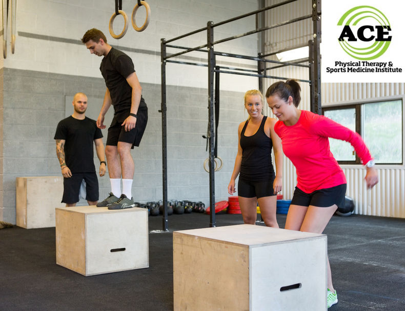 33582878 - athletes box jumping